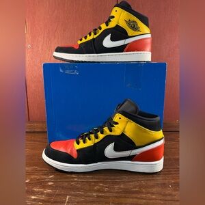 Nike Air Jordan 1 Mid SE Amarillo Yellow Orange Men’s Size US 10.5